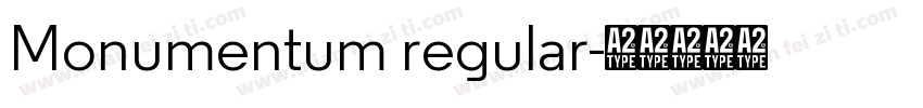 Monumentum regular字体转换